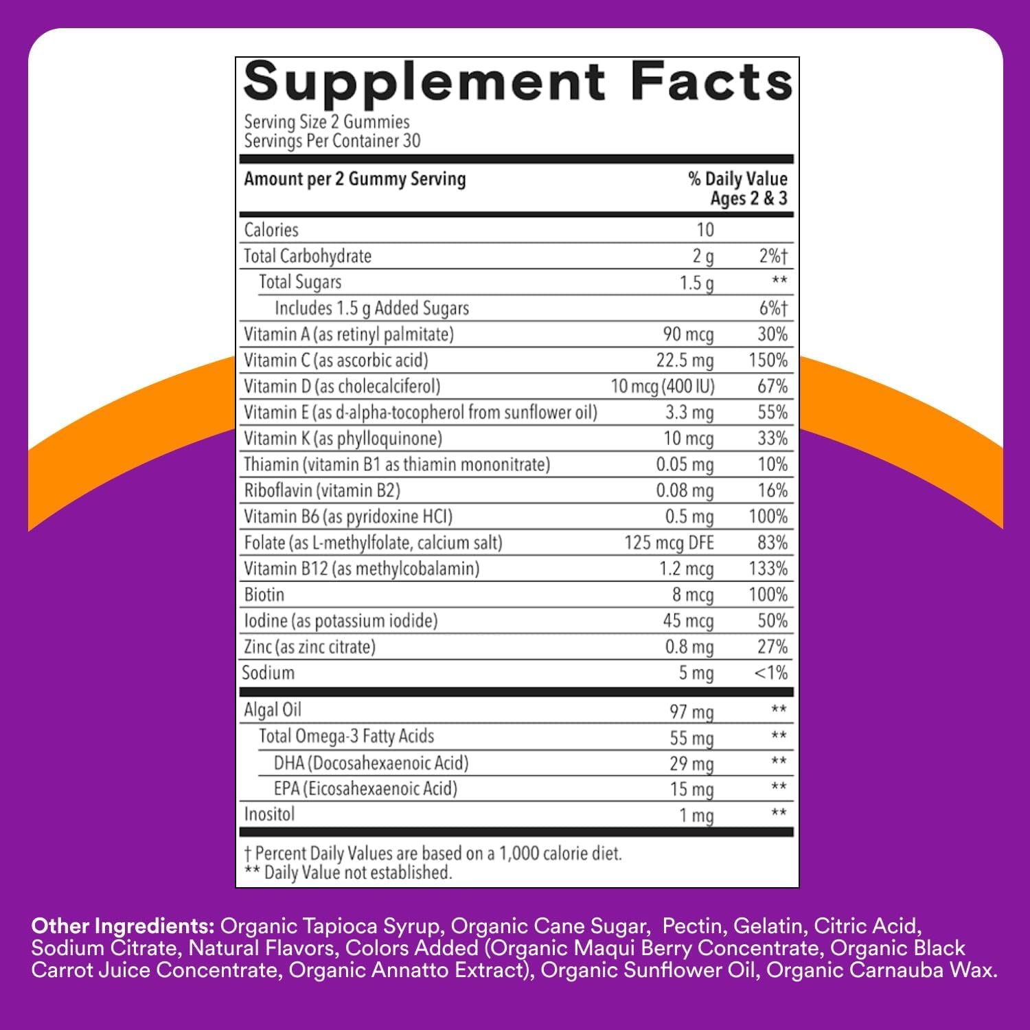Smartypants Toddler Multivitamin Gummies - Improved Formula: Omega 3 (DHA/EPA), Vitamins D3, C, Vitamin B12, B6, A, K & Zinc, Biotin, Gluten Free, Three Fruit Flavors, 60 Count (30 Day Supply)