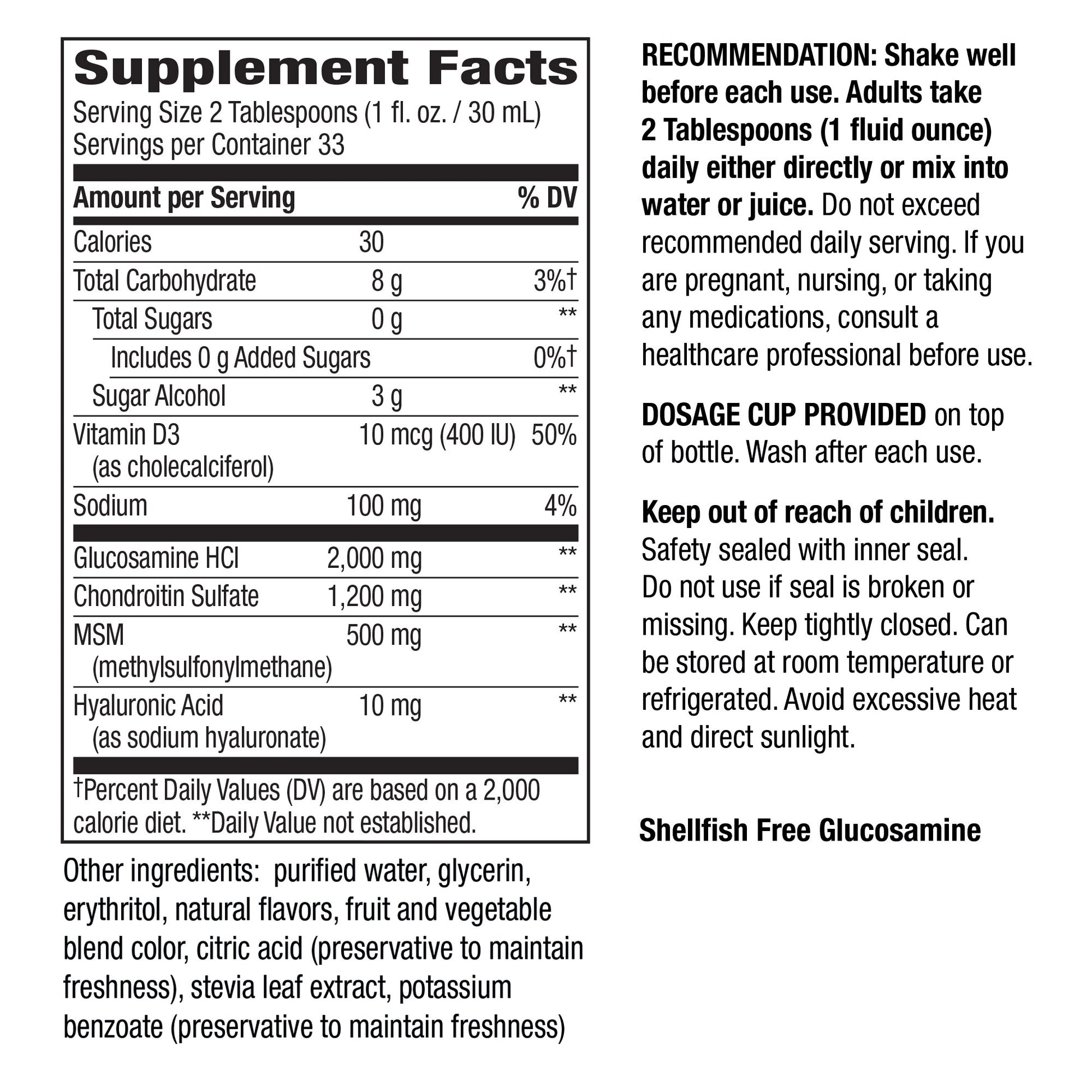 Nature'S Way Joint Movement Glucosamine Extra Strength, 33.8 Fluid Ounces