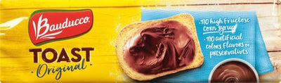 Bauducco Original Toast - Delicious, Light & Crispy Toasted Bread - Ready-To-Eat Breakfast Toast & Sandwich Bread - No Artificial Flavors - 5.01 Oz (Pack of 1)