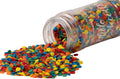 EDIBLE ACCENTS BRIGHT SEQUINS - Confectionery Accents, Gluten Free, Egg Free, Nuts Free, Kosher, Fancy Sprinkles Medley Mix, for Baking, Decorating, Cookies, Cupcakes, Cakes, Great Topping, Jimmies, Sugar Shapes, 2.75Oz