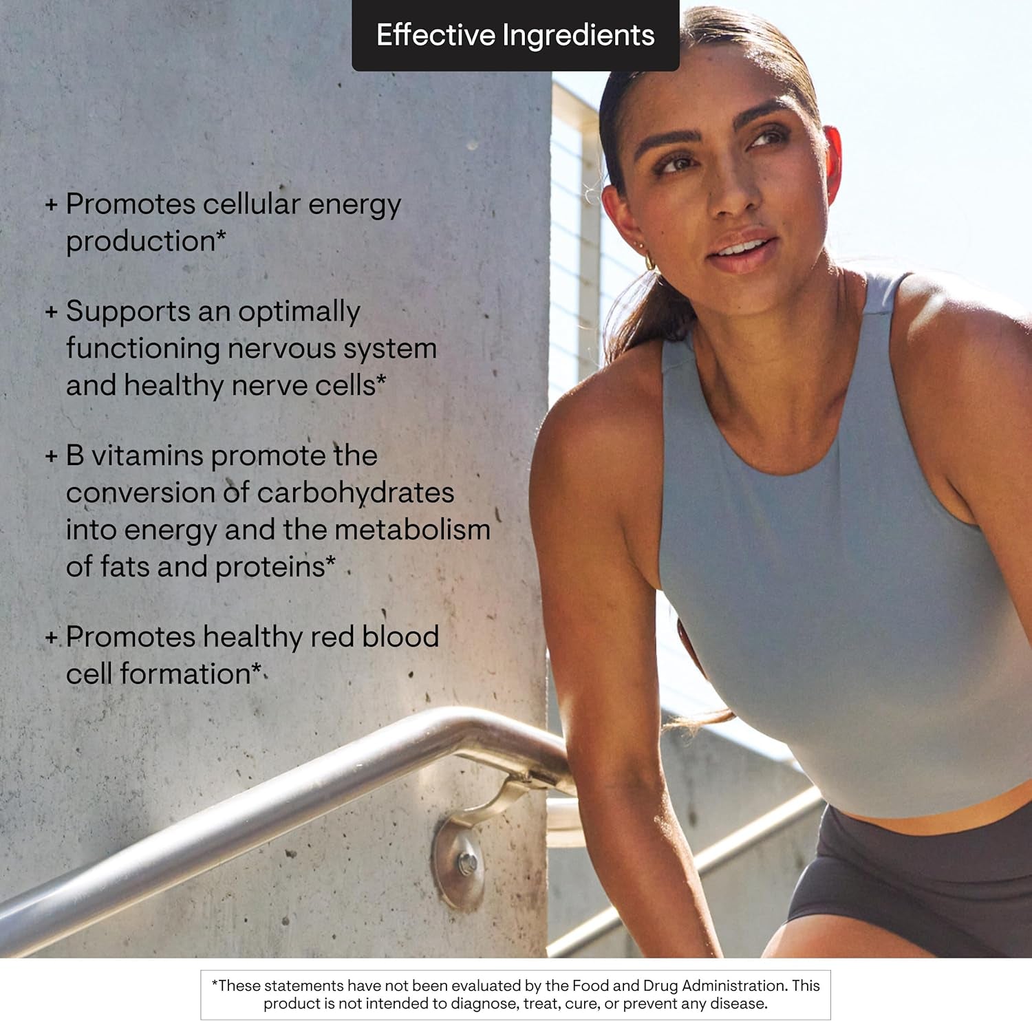 THORNE - Basic B-Complex - Tissue-Ready Vitamin B Complex Supplement with Choline - Supports Cellular Energy Production, Brain Health & Red Blood Cell Formation* - Gluten-Free - 60 Servings