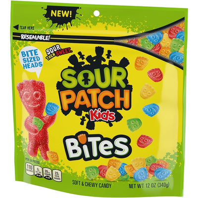SOUR PATCH KIDS Bites Original Soft & Chewy Candy, 12 Oz