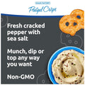 Snack Factory Pretzel Crisps, Sea Salt & Cracked Pepper, 7.2 Oz