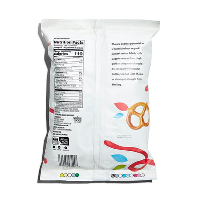 , Organic Unsalted Mini Pretzel Twists, 8 Ounce