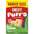 Cheez-It Puff'D Cheesy Baked Snacks, Puffed Snack Crackers, Kids Snacks, White Cheddar, 9.6Oz Bag (1 Bag)