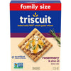 Triscuit Rosemary & Olive Oil Whole Grain Wheat Crackers, Family Size, 12.5 Oz