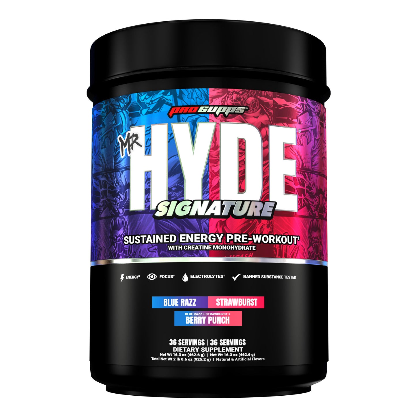 Mr. Hyde Signature Pre-Workout Multi-Flavor with Creatine, 72 Servings