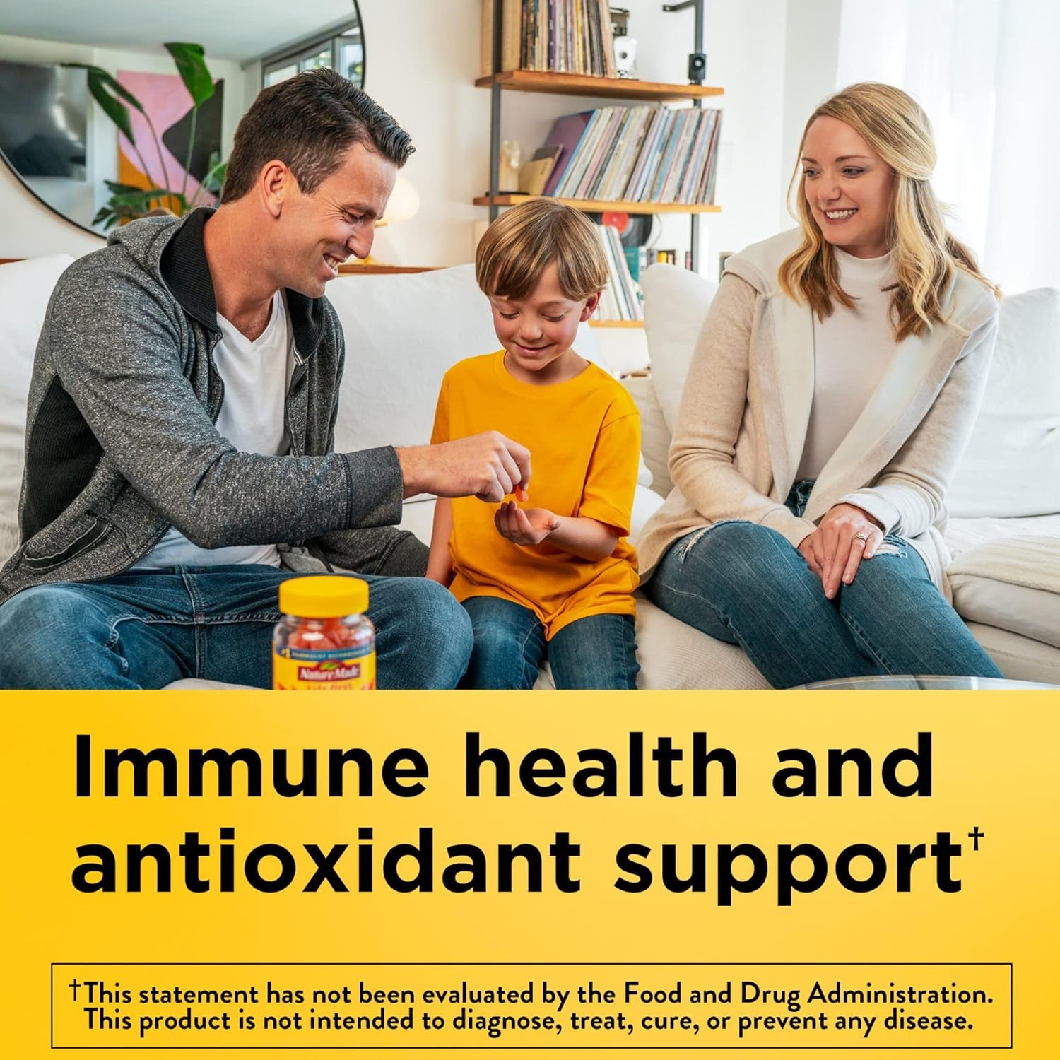 Nature Made Kids First Vitamin C Gummies for Kids, Dietary Supplement for Immune Support, 110 Gummies, 110 Day Supply