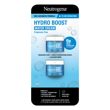 Neutrogena Hydro Boost Water Cream, 1.7 Fl Oz, 2-Pack