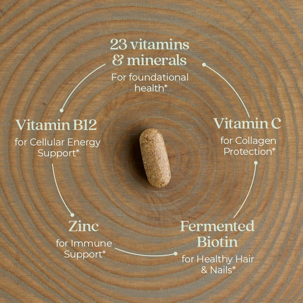 New Chapter Women’S Multivitamin, Iron, B6, B12, Biotin for Hair Growth, D3, Vit C, Zinc for Immune & Stress Support, Gentle on an Empty Stomach, One Daily, Non-Gmo, Gluten-Free, 18+, 72 Tablets