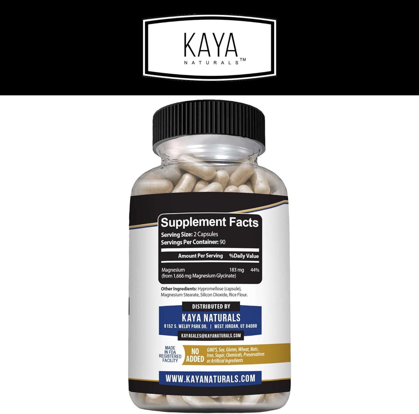 Naturals Cramp-A-Way Magnesium Glycinate 183Mg (180 Count (Pack of 1))