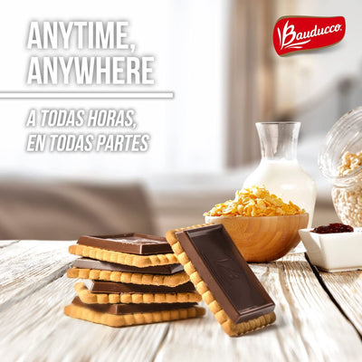 Bauducco Choco Biscuit Cookies - Crispy & Delicious - Delicious Sweet Snack or Dessert - 2.8 Oz (Pack of 1)