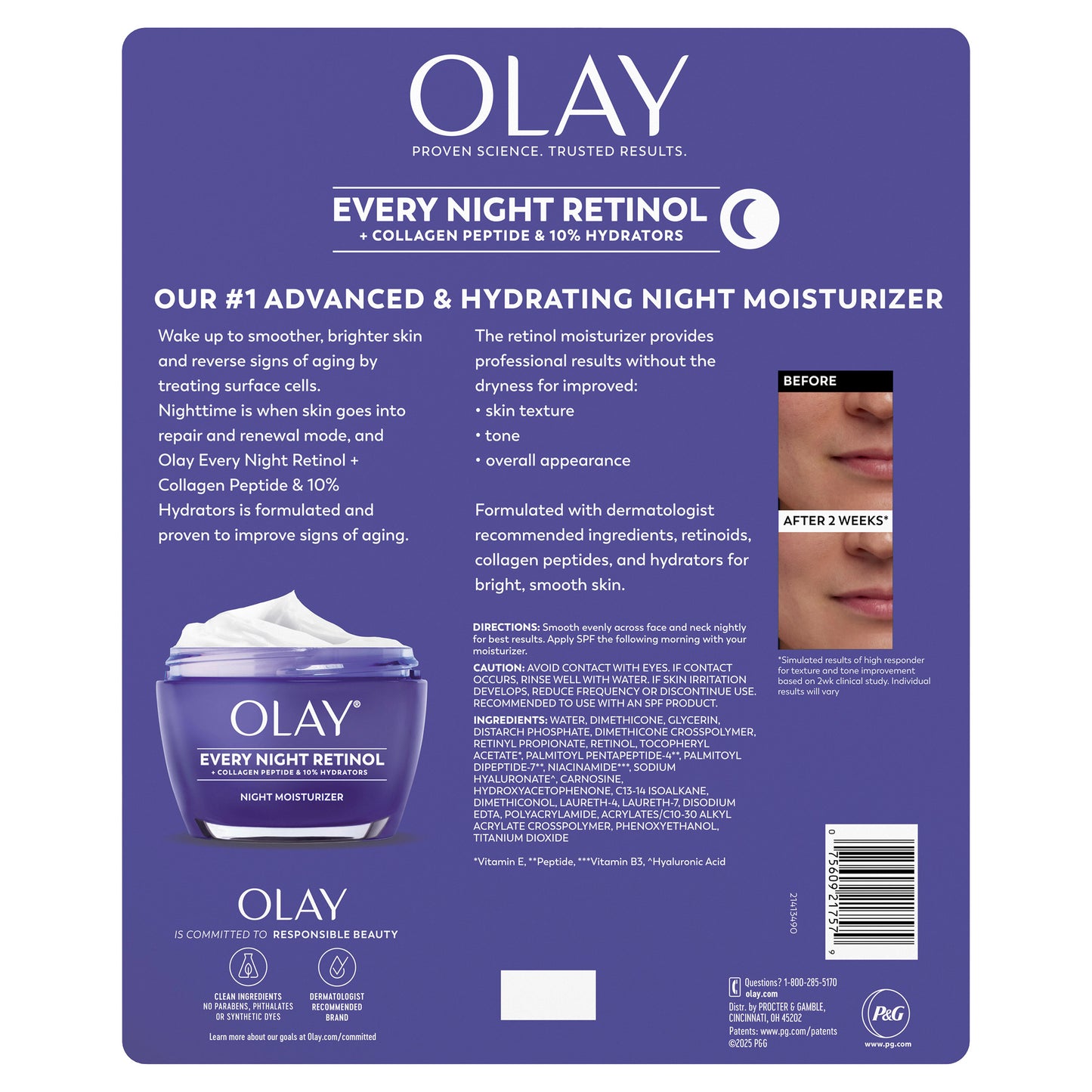 Olay Every Night Retinol, 1.7 Oz, 2-Pack