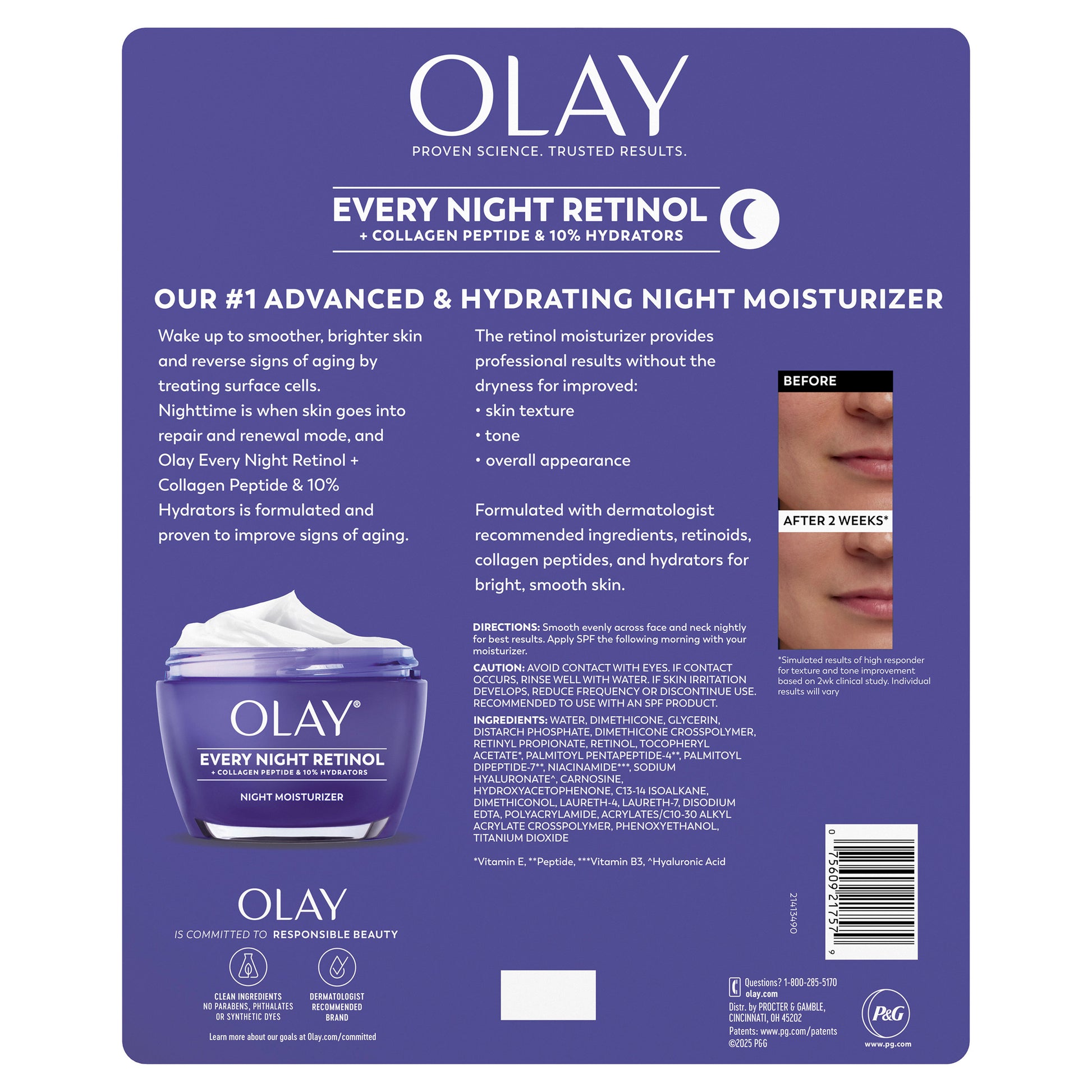 Olay Every Night Retinol, 1.7 Oz, 2-Pack