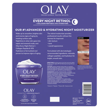 Olay Every Night Retinol, 1.7 Oz, 2-Pack