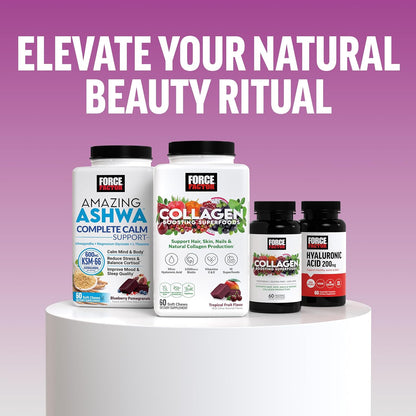 Force Factor Hair Growth Accelerator Multivitamin for Women & Men, with Lustriva, Biotin, Horsetail & Vitamins A, B12, C, D & E for Thicker Hair, Healthier Skin & Nails, 90 Capsules