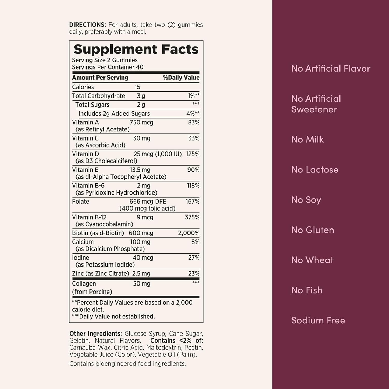 Nature'S Bounty Optimal Solutions Women'S Multivitamin, Immune and Cellular Energy Support, Bone Health, Raspberry Flavor, 80 Gummies, 40 Total Servings