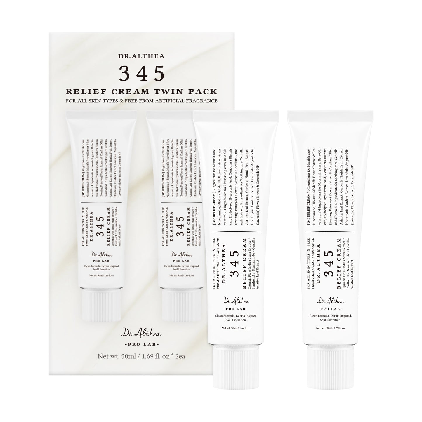 Dr. Althea 345 Relief Cream, 1.69 Fl Oz, 2-Pack