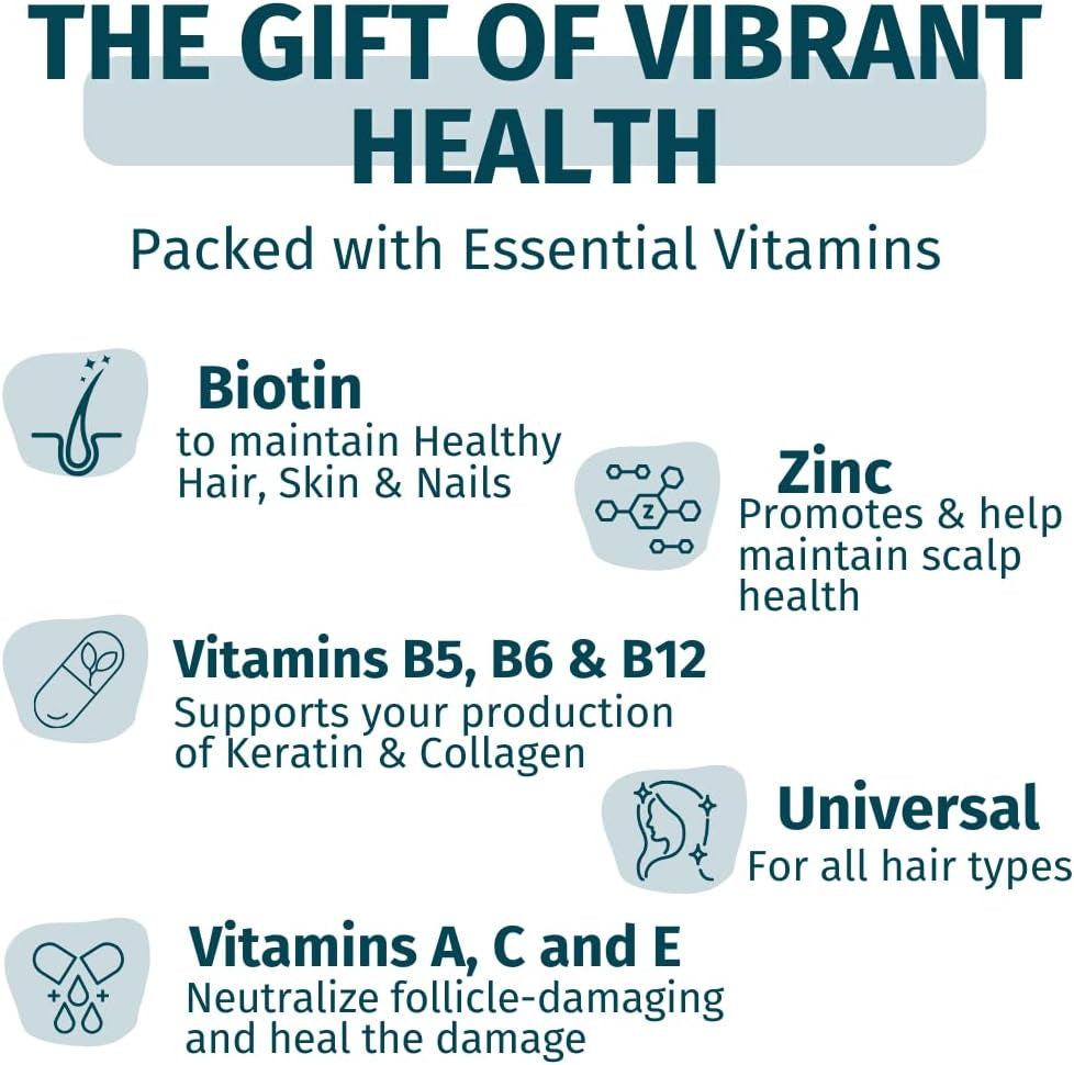 WEEM Hair Skin and Nails Gummies - Supports Healthy Hair - Vegan Biotin Vitamins for Women & Men Supports Faster Hair Growth, Stronger Nails, Healthy Skin, Extra Strength (1)