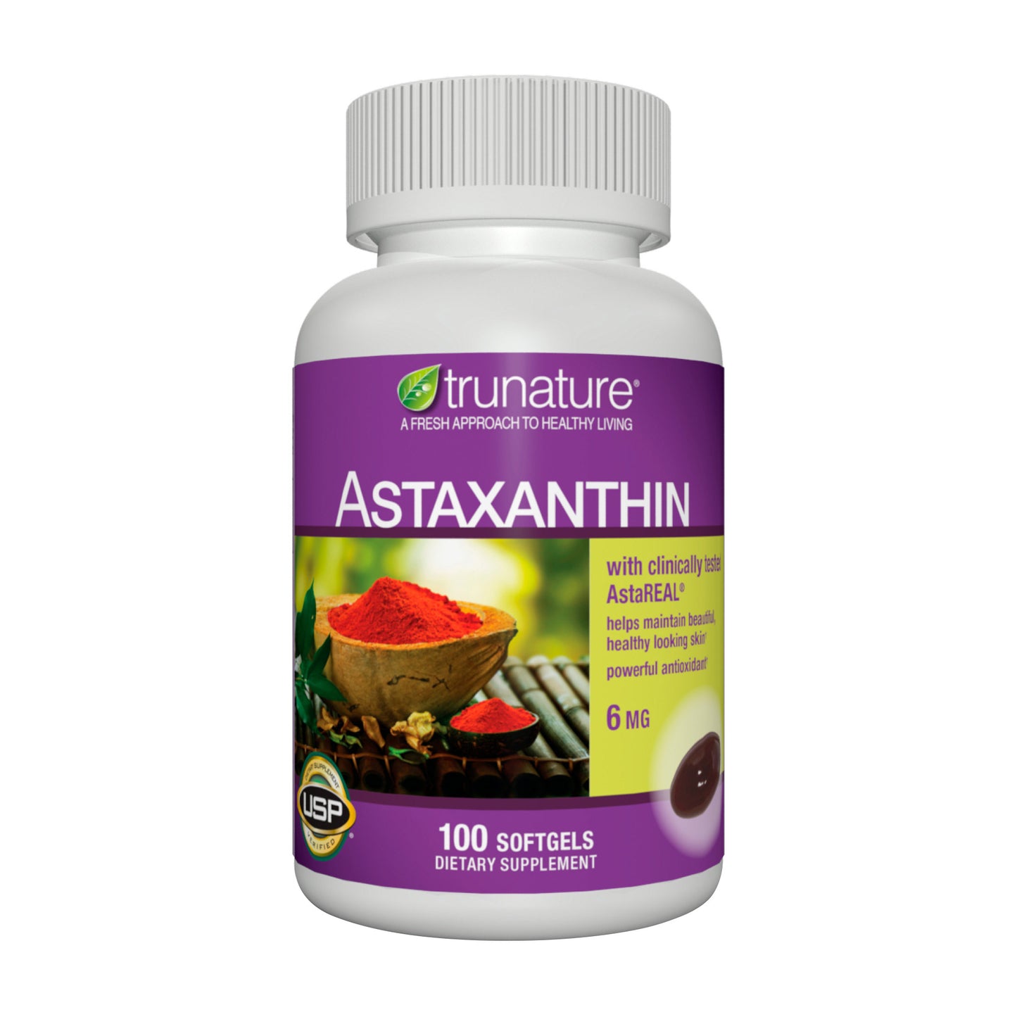 Trunature Astaxanthin 6 Mg, 100 Softgels