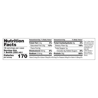 Oikos 30G Protein Shake, Vanilla, 12 Fl Oz, 18-Pack