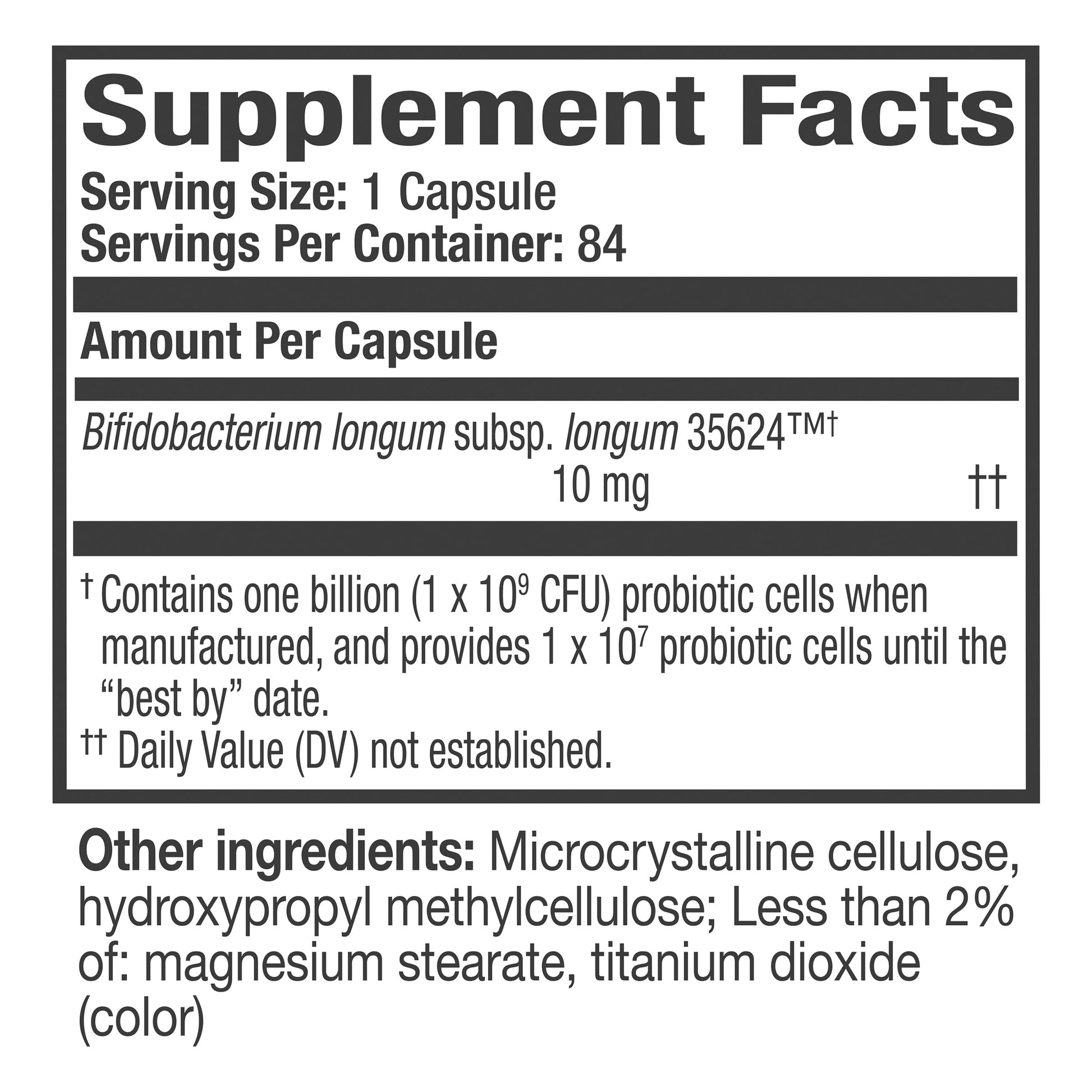 Align Daily Probiotic Supplement, 84 Capsules