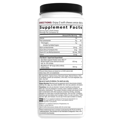 Force Factor Total Beets Chews, 90 Soft Chews