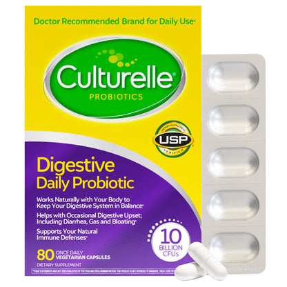 Culturelle Digestive Health Probiotic, 80 Vegetarian Capsules