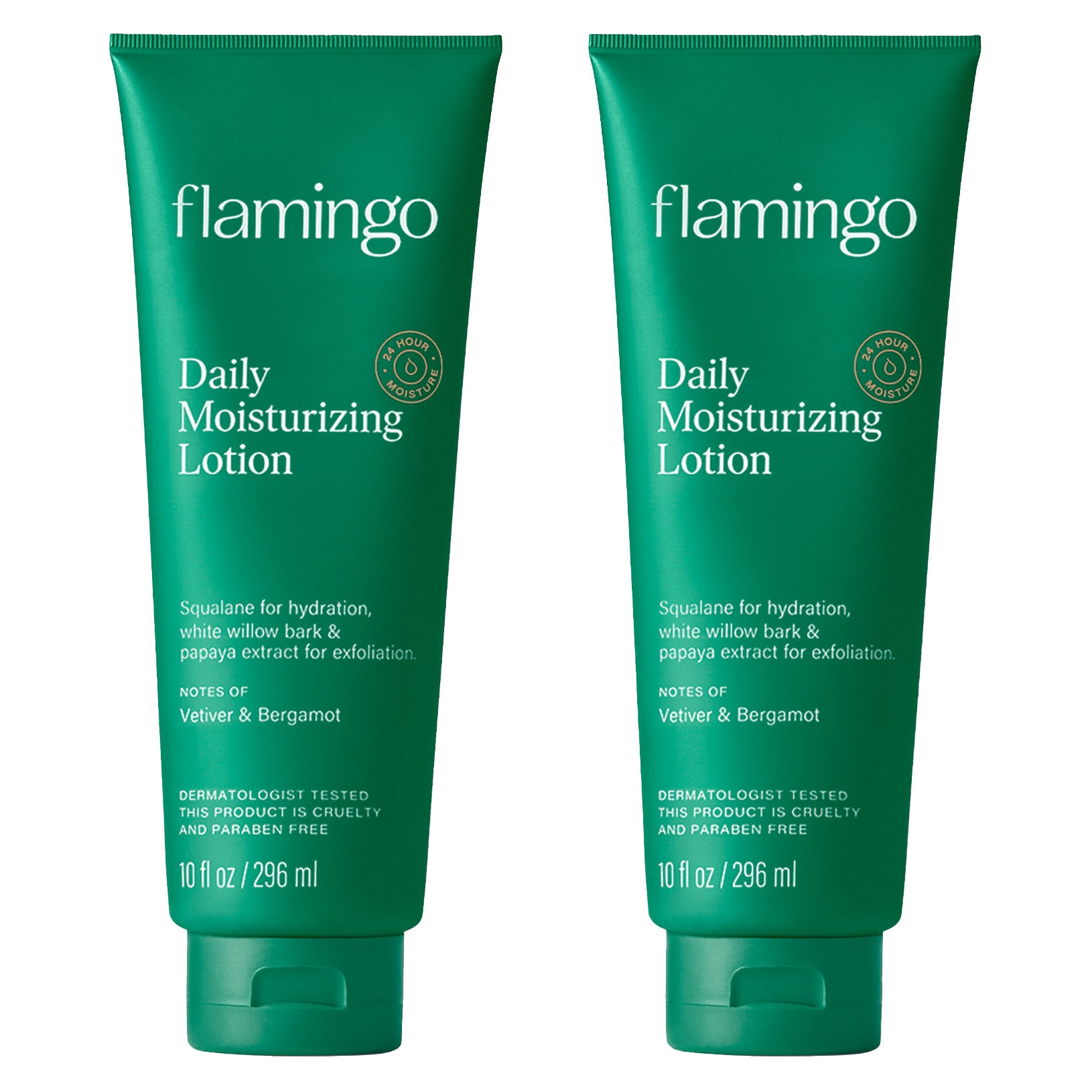 Flamingo Daily Moisturizing Lotion, 10 Fl Oz, 2-Pack