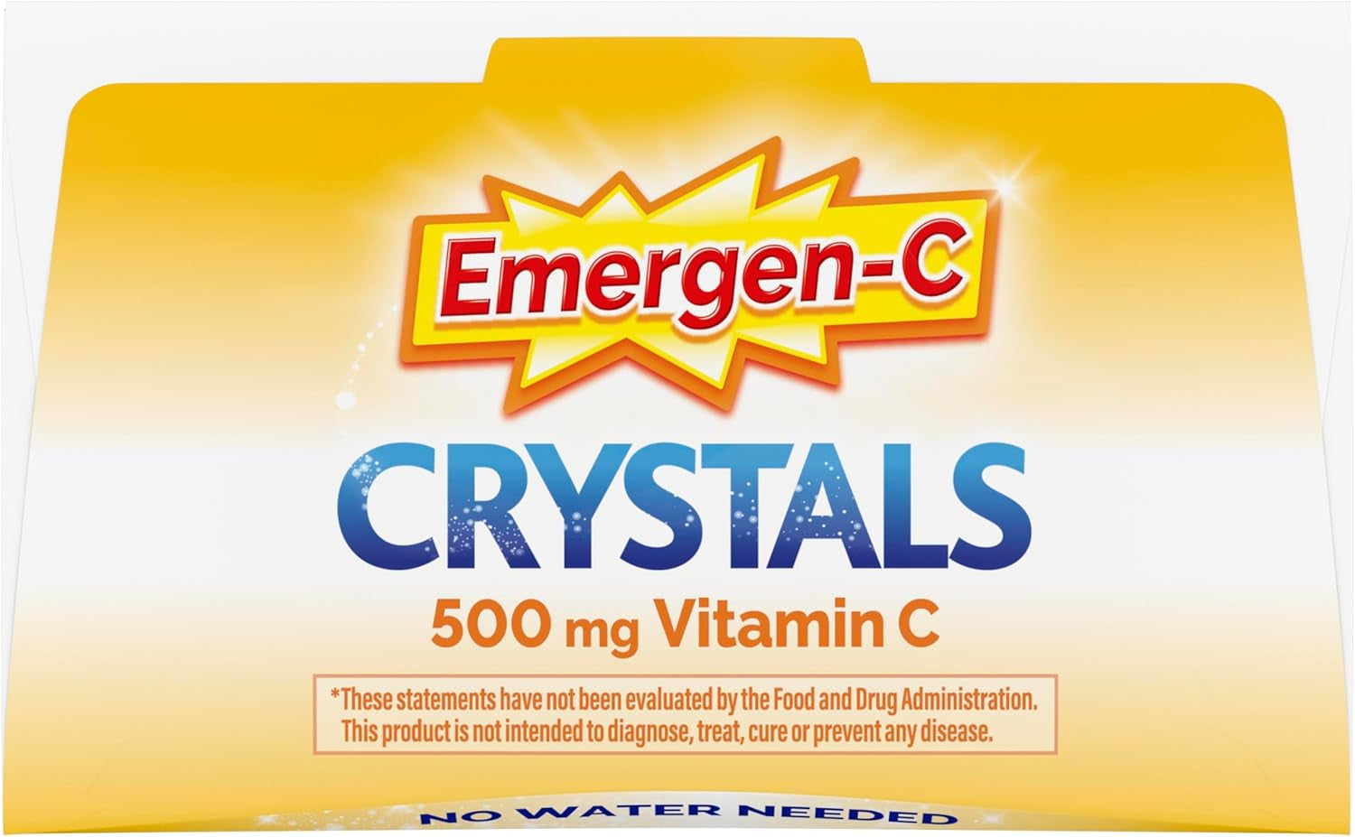 Emergen-C Crystals, On-The-Go Emergen-C Immune Support Supplement with Vitamin C, B Vitamins, Zinc and Manganese, Orange Vitality - 56 Stick Packs