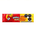 Lucas Skwinkles Pineapple - Tamarind Filled Flavored Sweet & Sour Candy Strips, 0.92Oz - 12 Pieces for Treats, Fruit, Parties, Piñatas