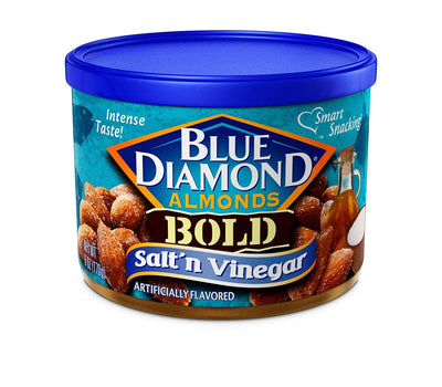 Blue Diamond Almonds, Bold Salt 'N Vinegar, 6 Ounce