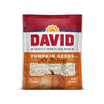 DAVID Roasted and Salted Pumpkin Seeds, 5 Oz