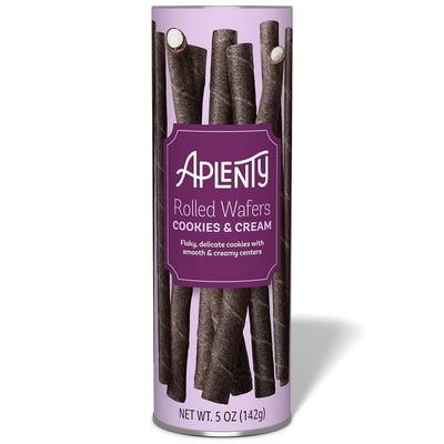 , Aplenty Cookies & Cream Rolled Wafers, 5 Oz