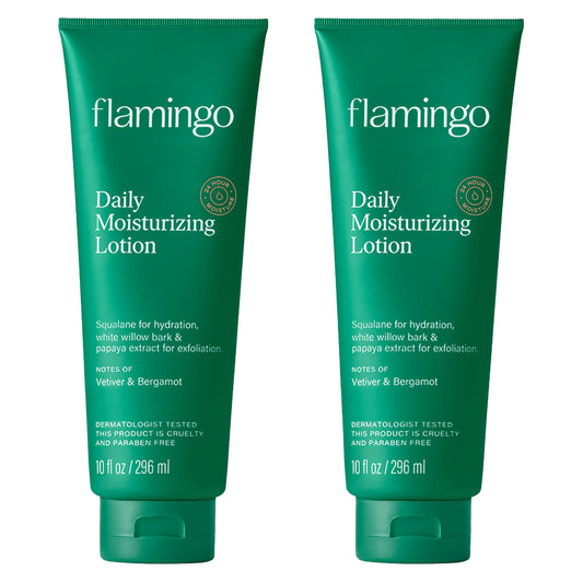 Flamingo Daily Moisturizing Lotion, 10 Fl Oz, 2-Pack
