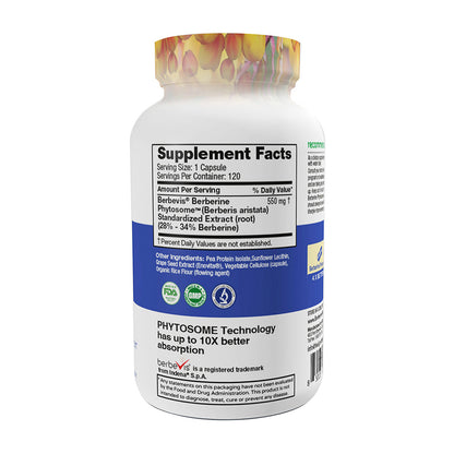 FEELGOOD Berberine Phytosome, 120 Vegan Capsules