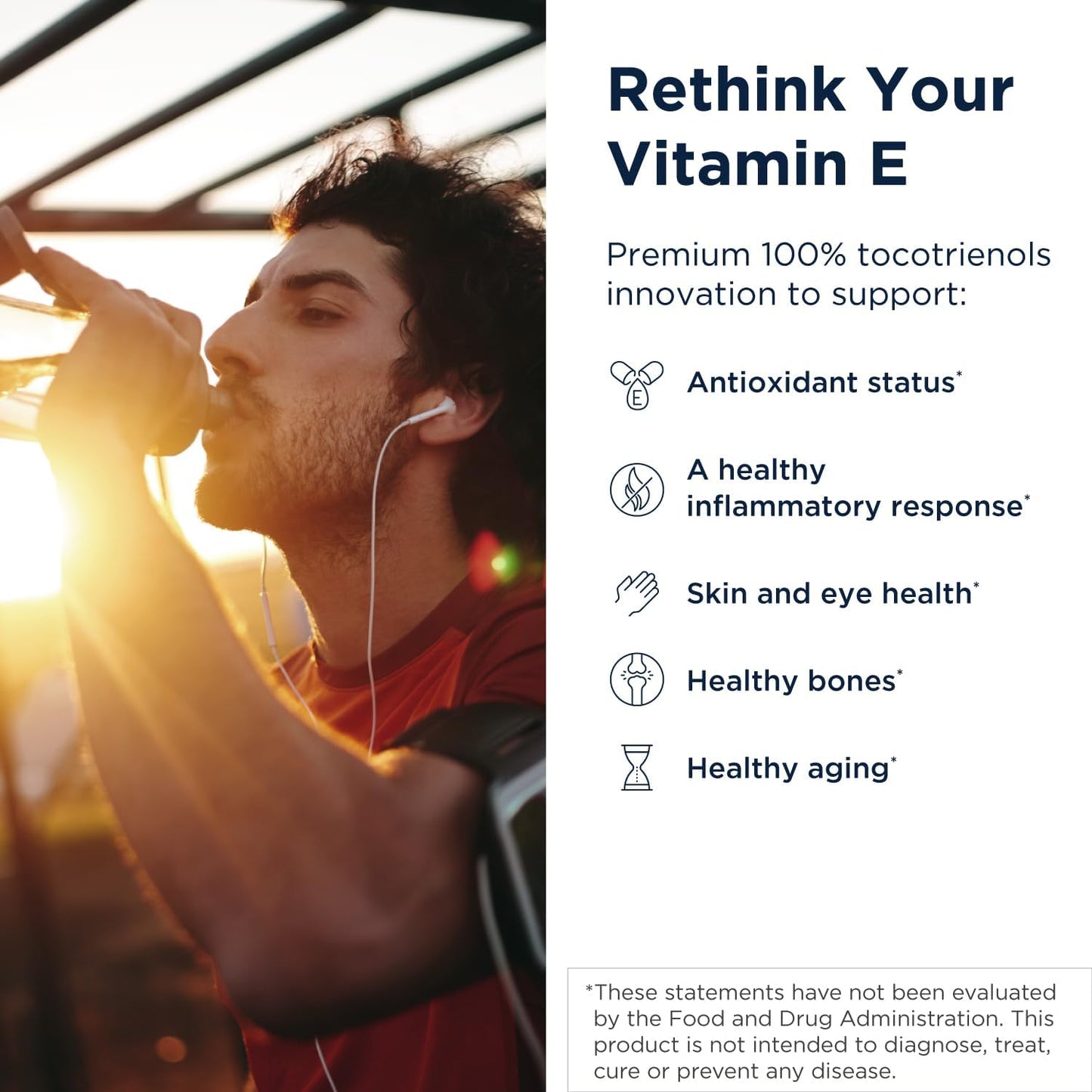 Designs for Health Annatto-E 300Mg Tocotrienols Vitamin E -  + Gamma Tocotrienols to Support Heart Health, Eye Health, Healthy Aging - Deltagold Antioxidants Supplement (60 Vitamin E Softgels)