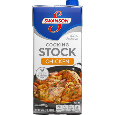 Chicken Stock, Cooking Stock, 32 Ounce Resealable Carton