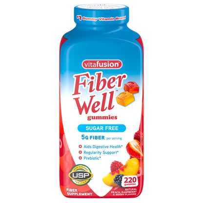 Vitafusion Fiber Well 5 G Sugar Free Fiber, 220 Gummies