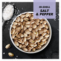 Wonderful Pistachios in Shell, Salt & Pepper, 7 Ounce Resealable Bag, Healthy Snack, Protein Snack, Pantry Staple