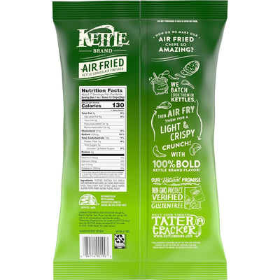 Kettle Potato Chips, Air Fried Jalapeño Kettle Chips, 6.5 Oz Bag