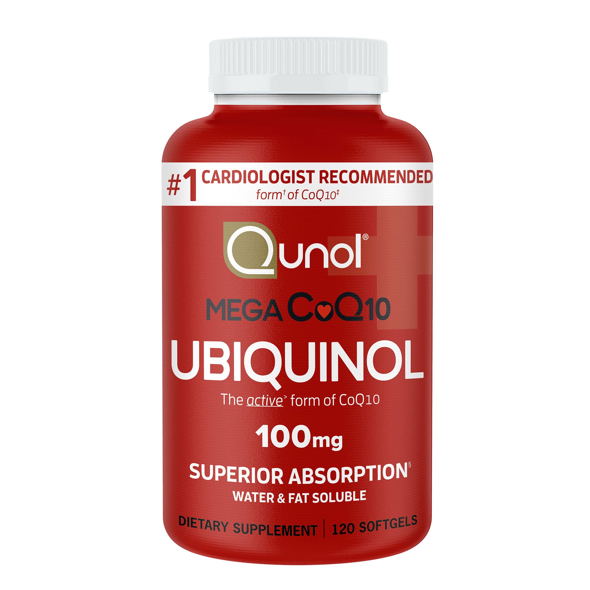 Qunol Mega Coq10 Ubiquinol 100 Mg., 120 Softgels