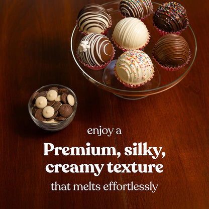 Cambie Melting Chocolate Wafers Melts - 2 Pounds Premium Quality, Case of 8