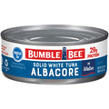 Bumble Bee Solid White Albacore Tuna in Water, 5 Oz Can - Wild Caught Tuna - 29G Protein per Serving - Non-Gmo Project Verified, Gluten Free, Kosher - Great for Tuna Salad & Recipes