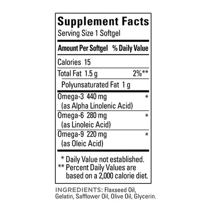 Nature Made Triple Omega 3-6-9, 180 Softgels