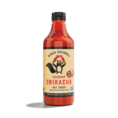 Ninja Squirrel, Coconut Sriracha Hot Sauce, 18 Oz