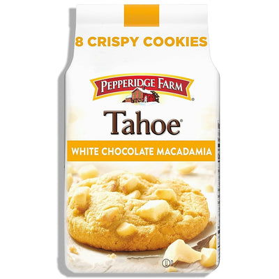 Pepperidge Farm Tahoe Crispy White Chocolate Macadamia Nut Cookies, 7.2 OZ Bag (8 Cookies)