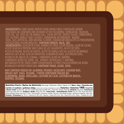 Bauducco Choco Biscuit Cookies - Crispy & Delicious - Delicious Sweet Snack or Dessert - 2.8 Oz (Pack of 1)