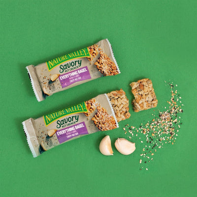 Nature Valley Savory Nut Crunch Bars, Everything Bagel, 0.89 Oz, 5 Bars