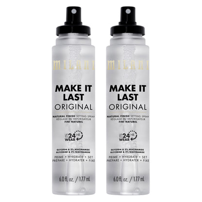 Milani Make It Last Original Natural Finish Setting Spray, 6.0 Fl Oz, 2-Pack